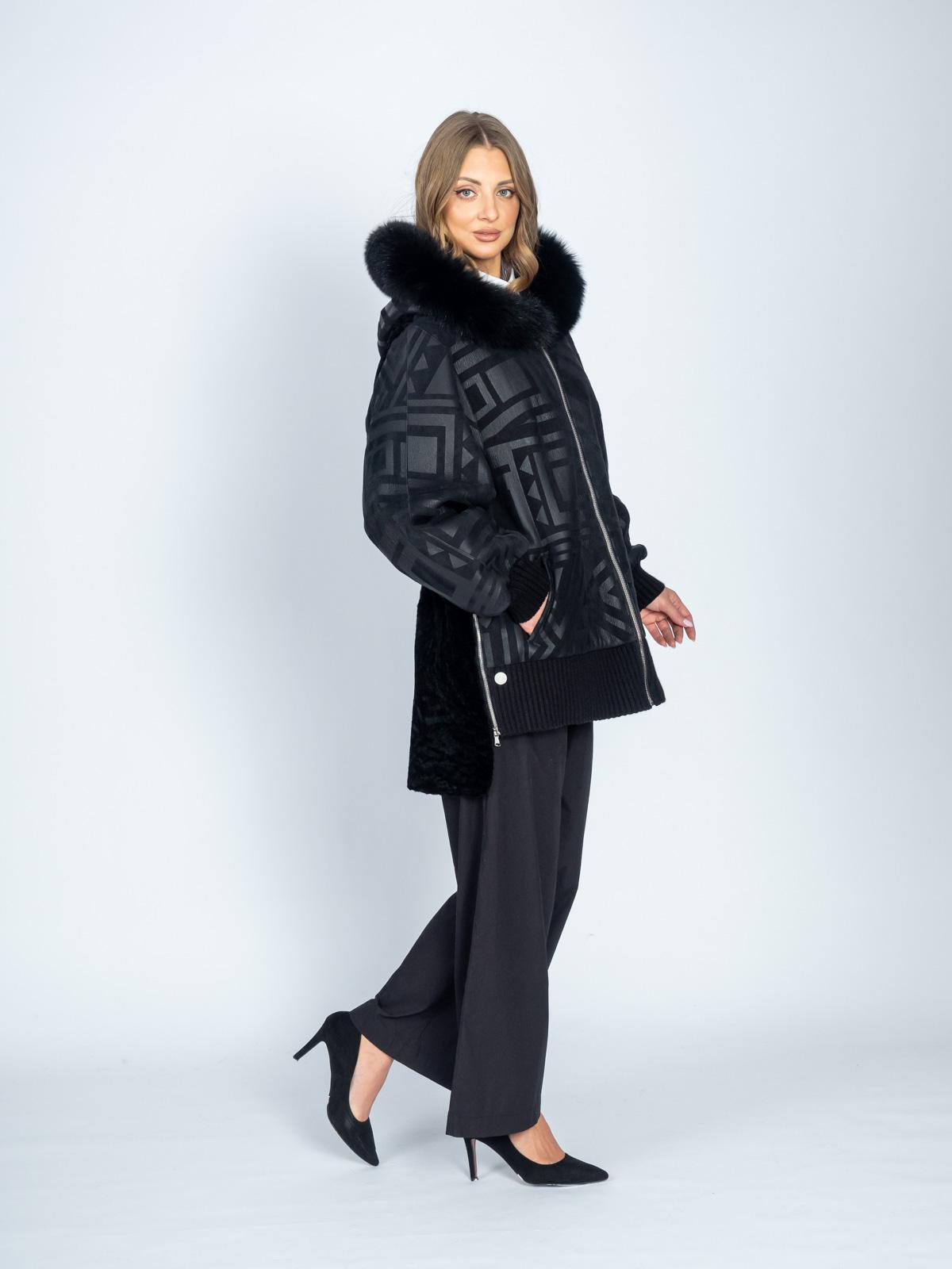 Дубленка женская из меха овчины Lindi West 7151-85KPST