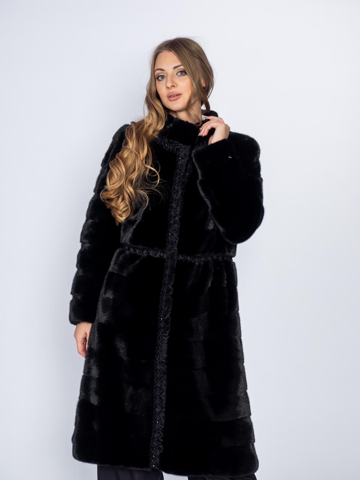 Шуба женская из меха норки Меховая Мода F153012 A