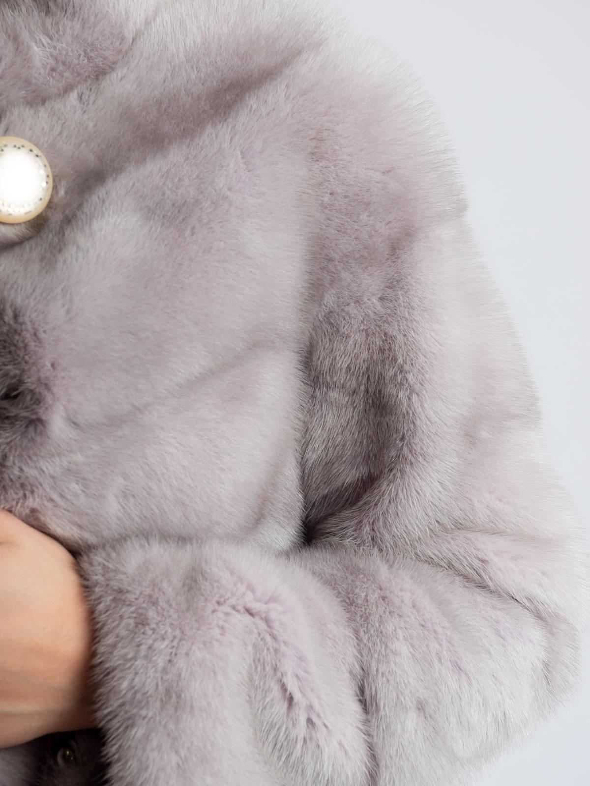 Шуба норковая женская Поперечка