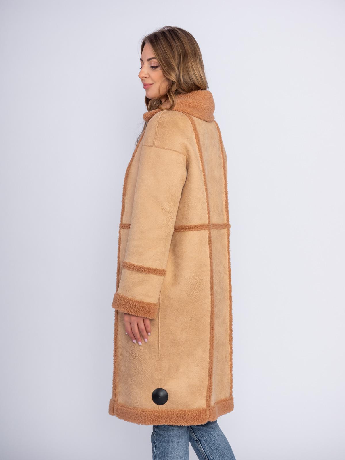 Шуба двусторонняя из эко-меха Simakhov SM49