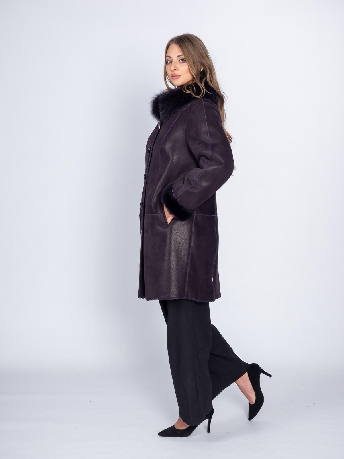 Дубленка женская из меха овчины Mefi kk-m-10126