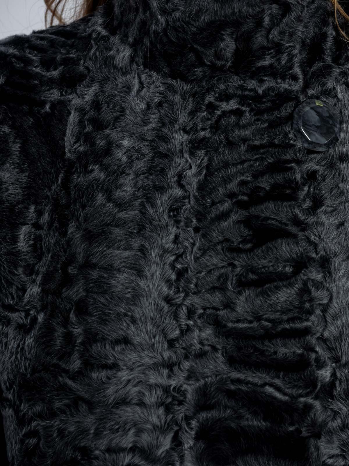 Шуба из меха каракуля Белка 4156