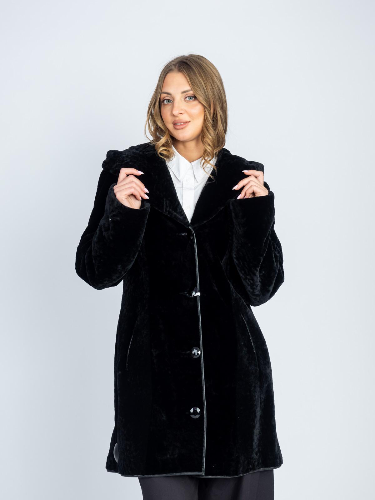 Шуба женская из меха овчины Н 90 