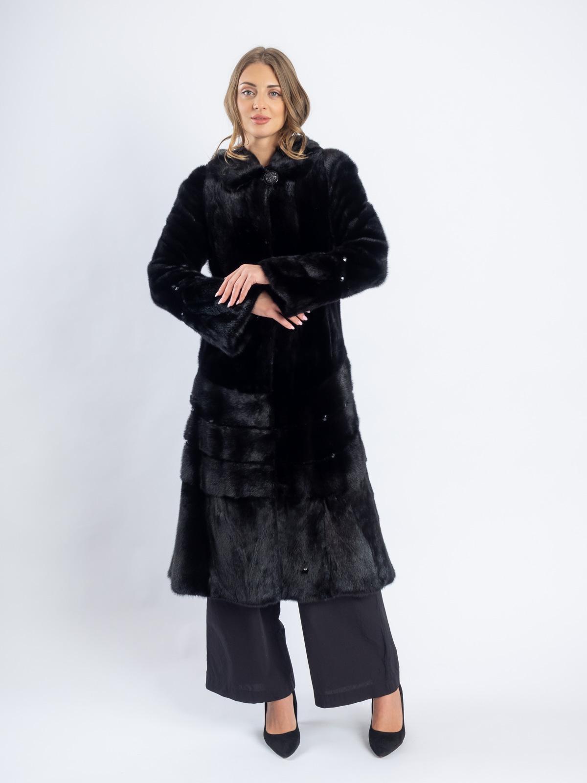 Шуба женская из меха норки Классика Гаде