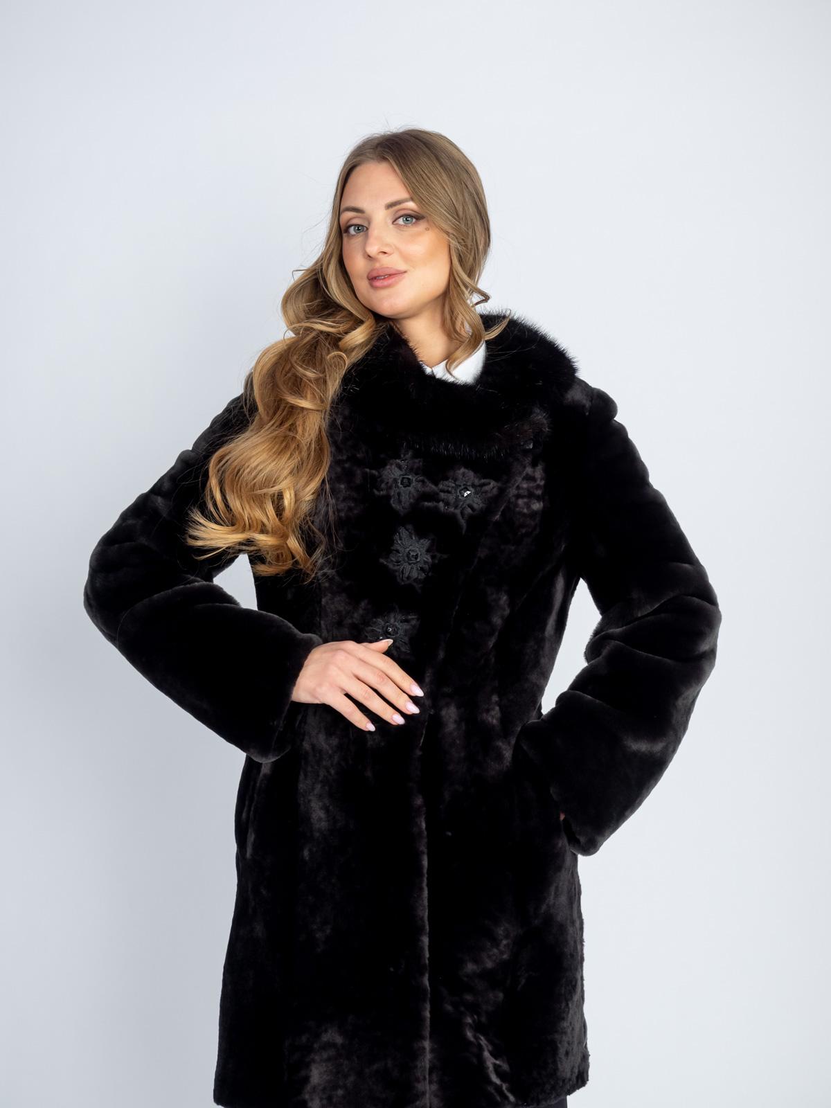 Шуба из меха овчины женская ADAM FURS Грейс