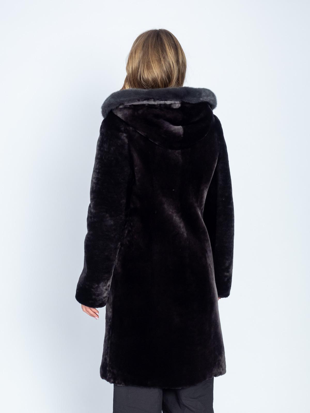 Шуба женская из меха овчины МиРель М 1411 