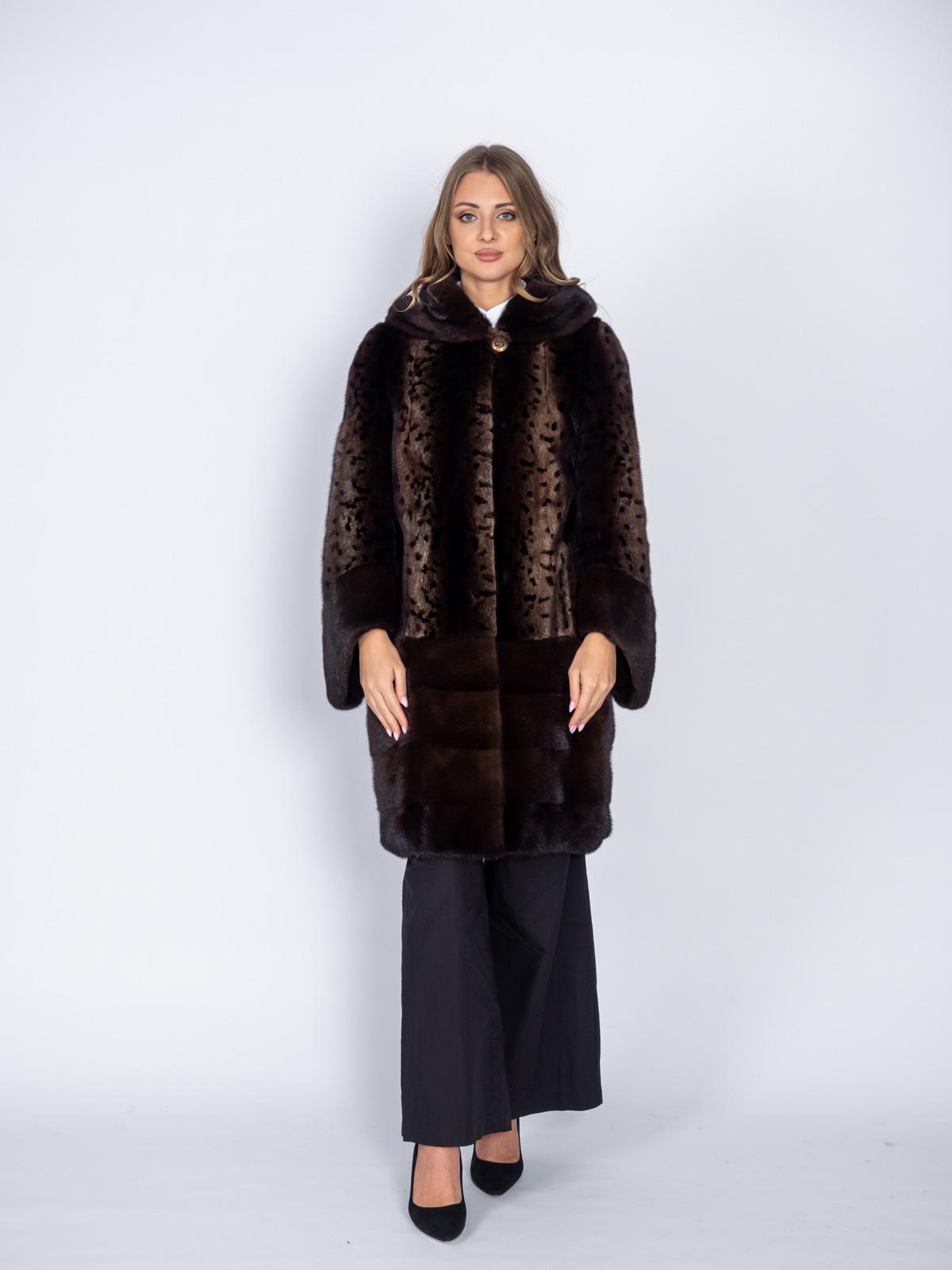 Шуба из меха норки женская Меховая Мода 453-34