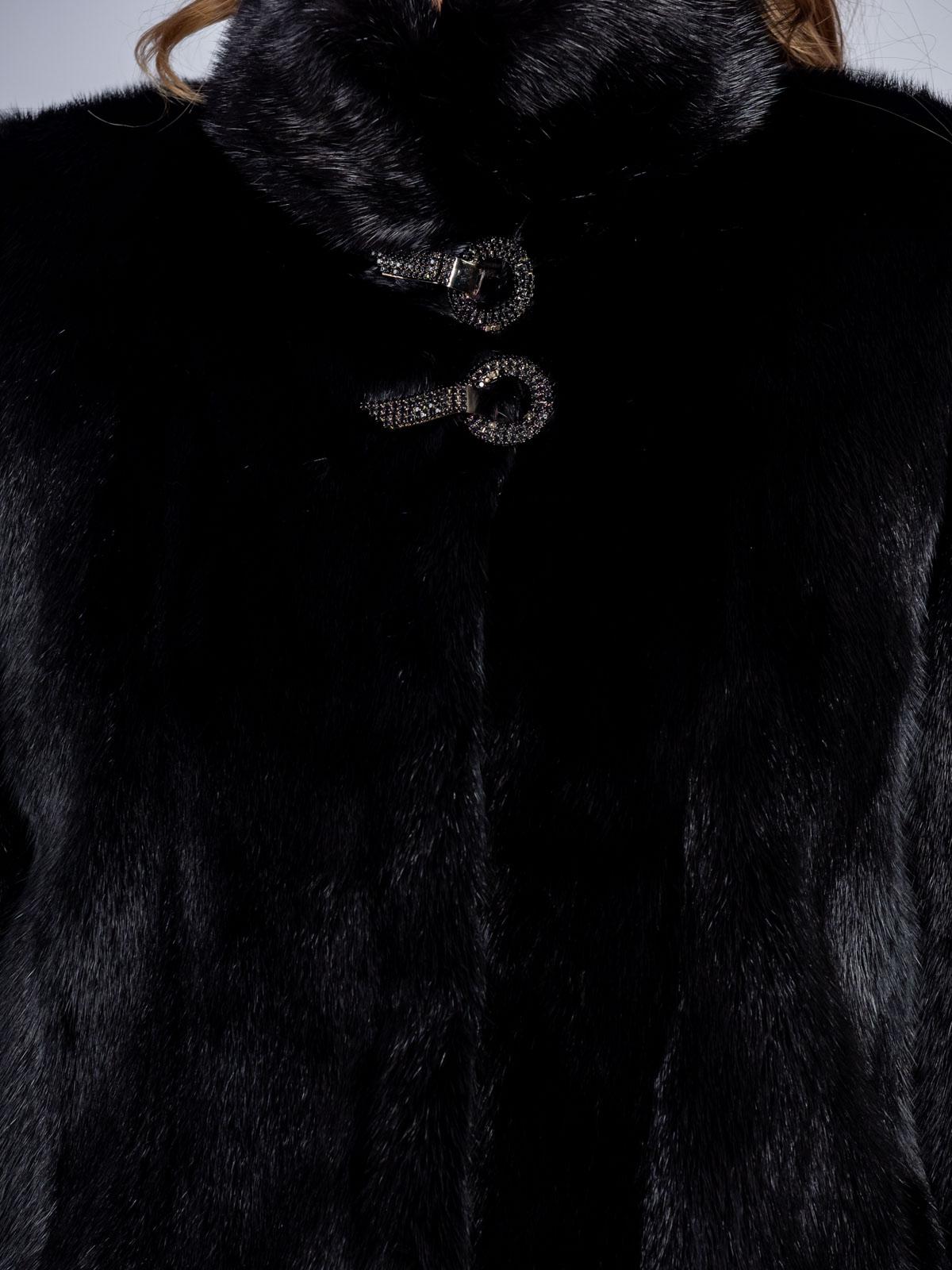 Шуба из меха норки Классика Гаде