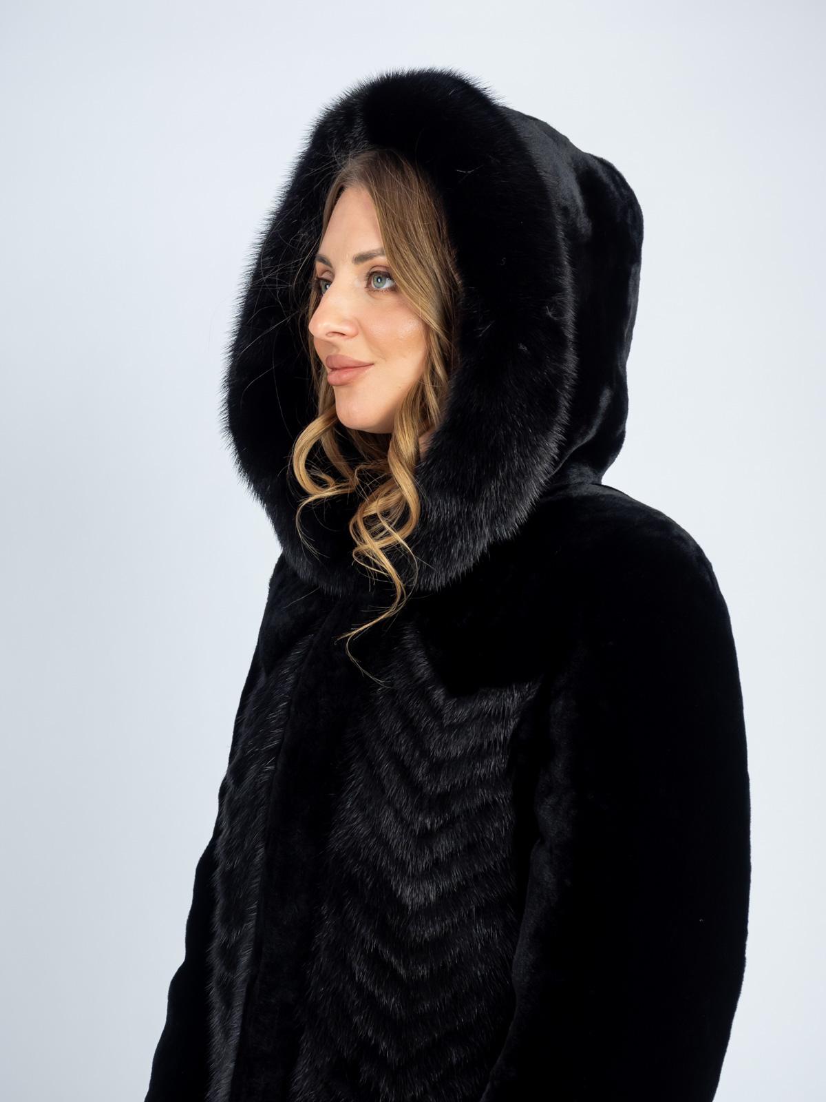 Шуба женская из меха овчины Багира М 225