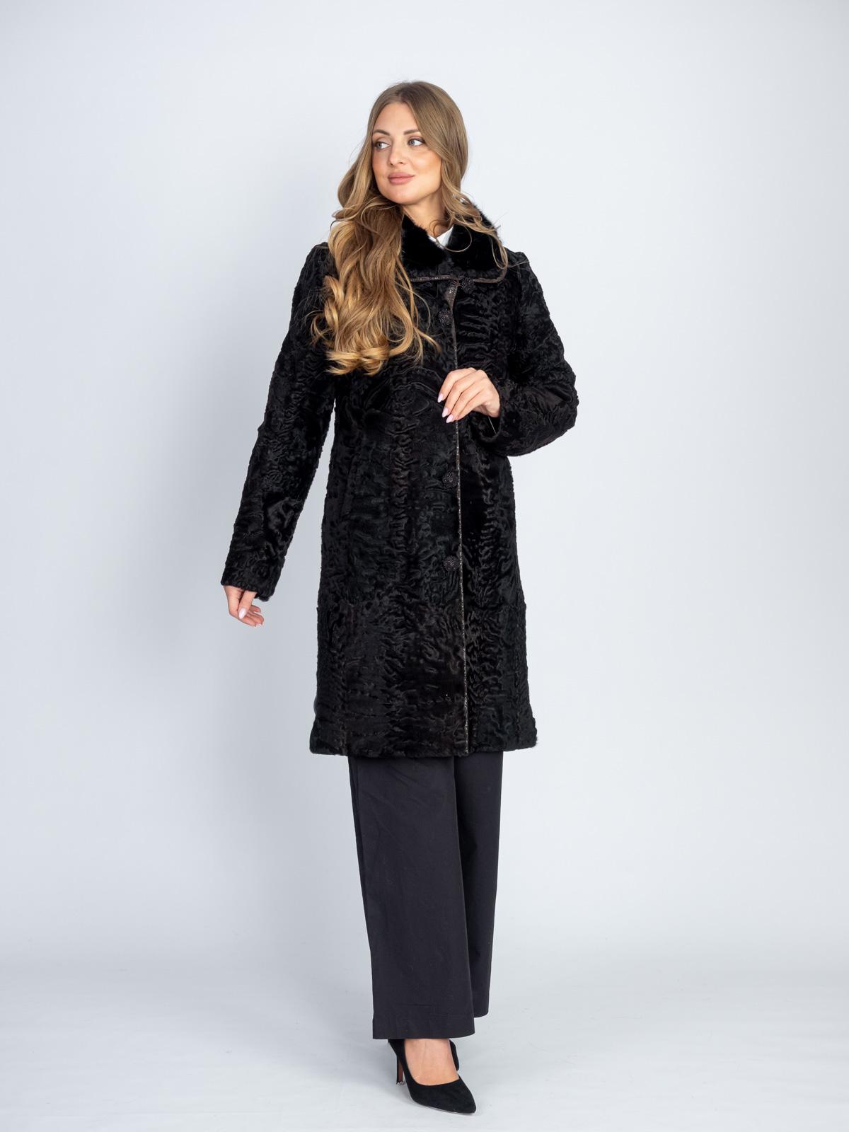 Шуба из меха каракуля Багира Л 83/2