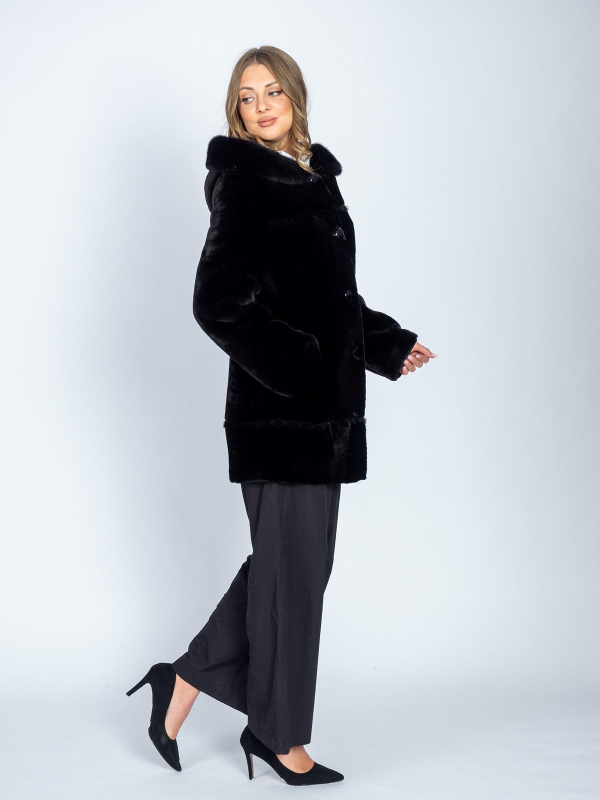 Шуба женская из меха овчины Шуба из меха овчины МиРель 502-М