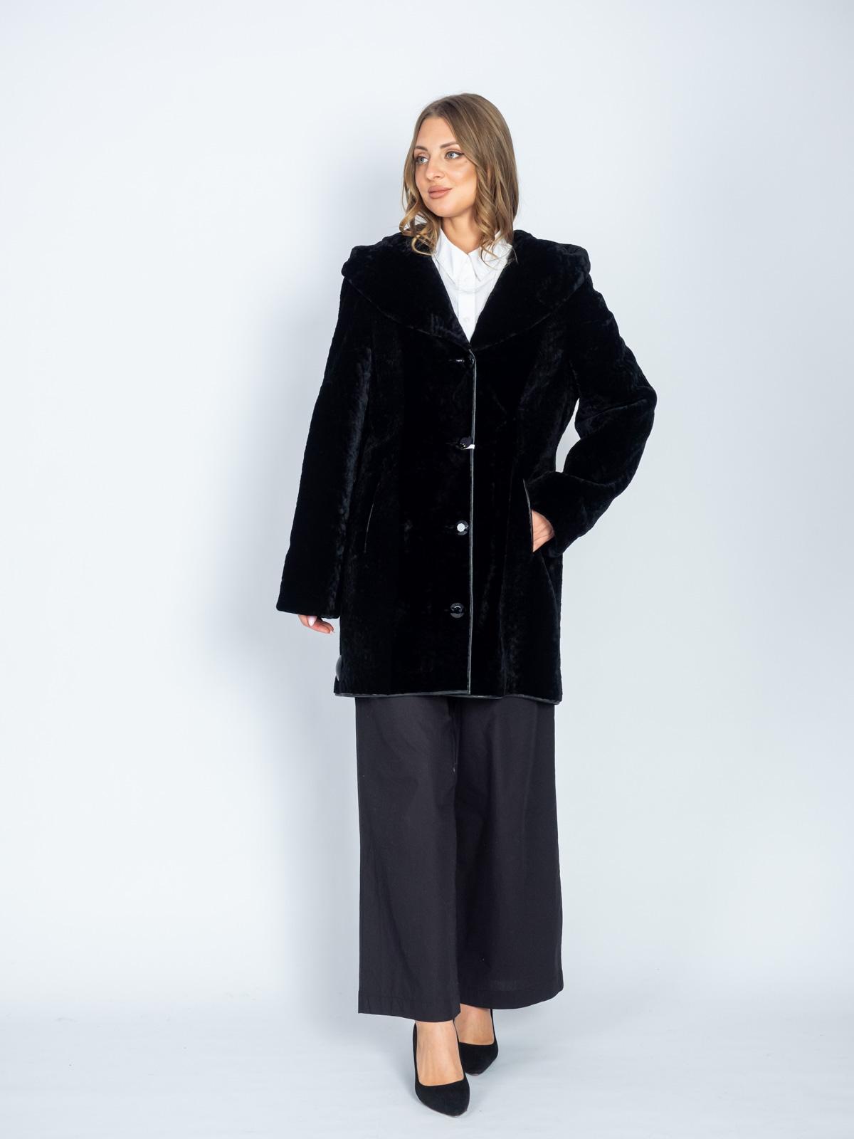 Шуба женская из меха овчины Н 90 