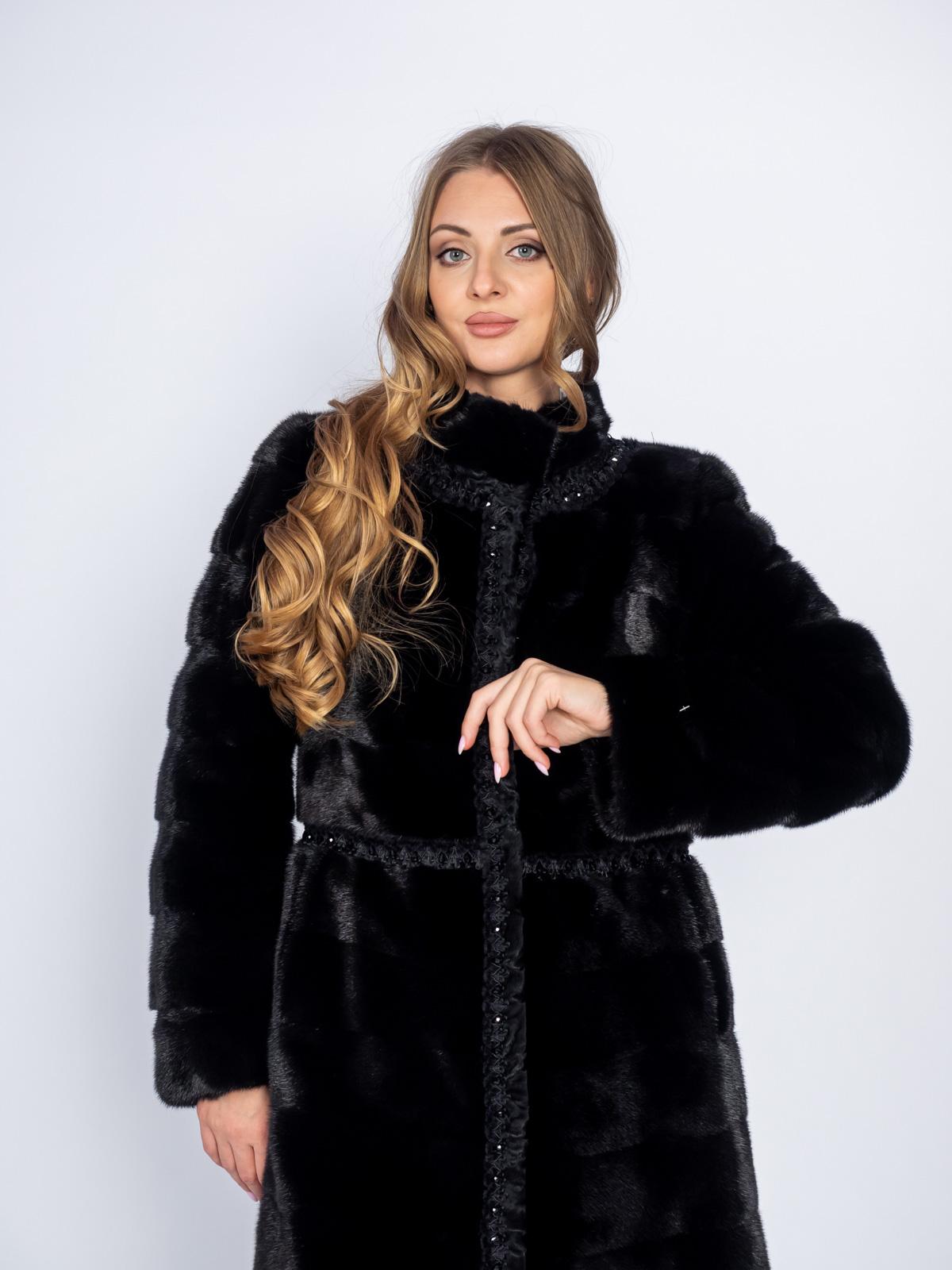 Шуба женская из меха норки Меховая Мода F153012 A