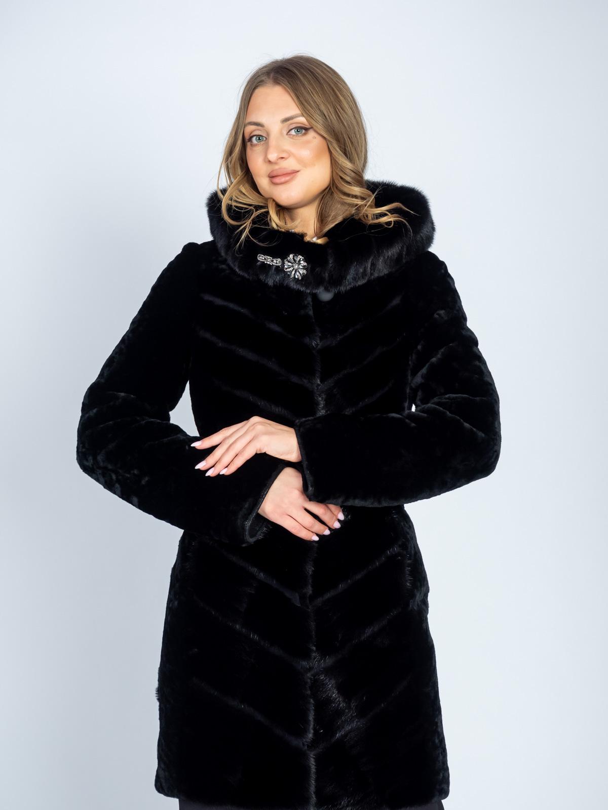 Шуба из меха овчины женская Simakhov 617/3