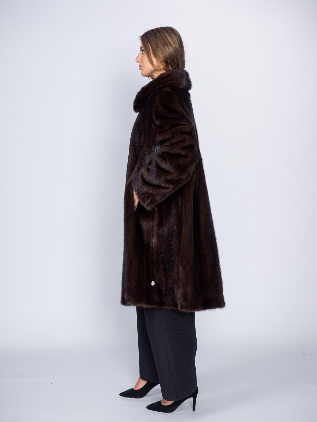 Шуба из меха норки Классика Свингер