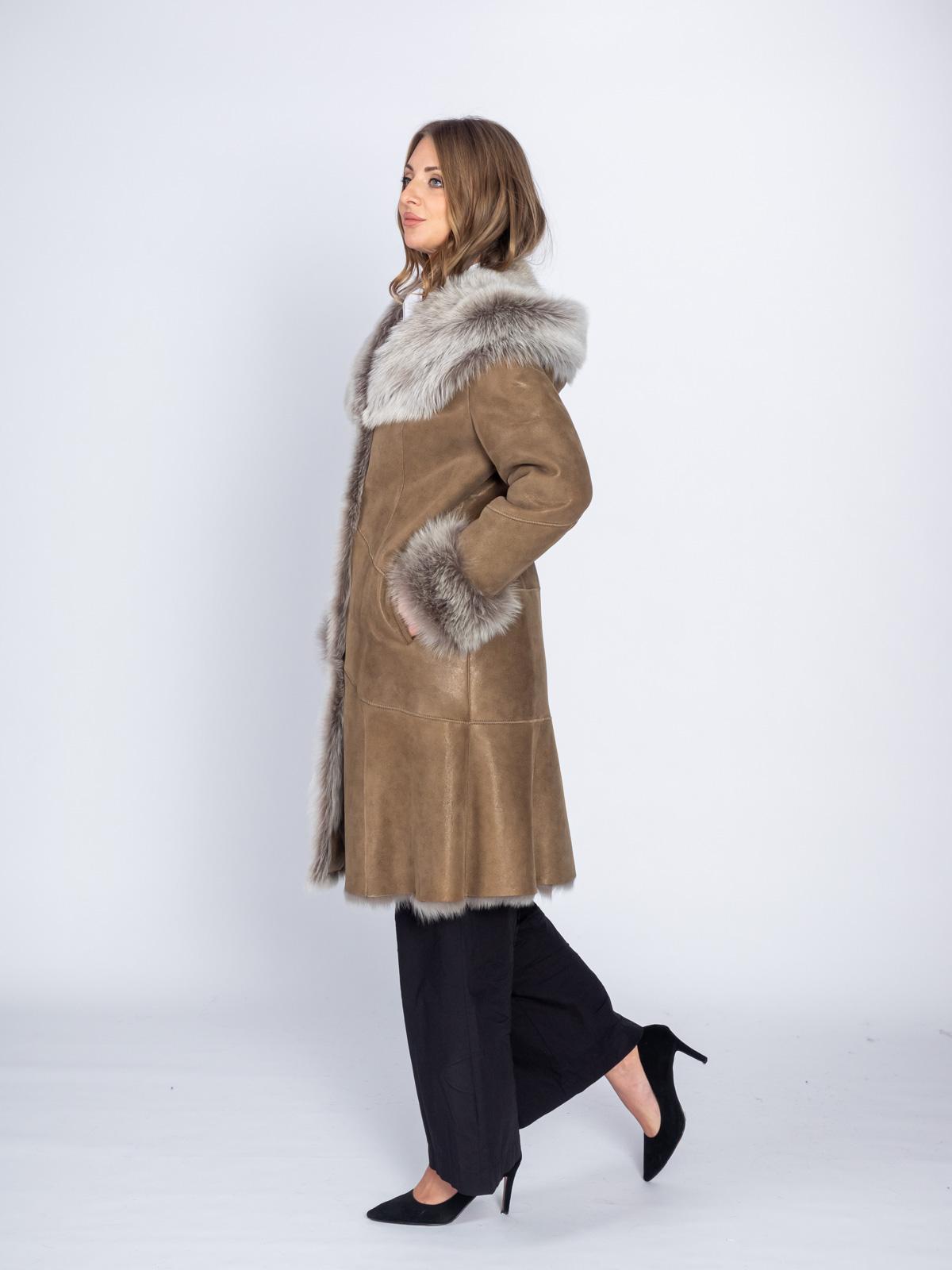 Дубленка женская из овчины Branco pelle S2488