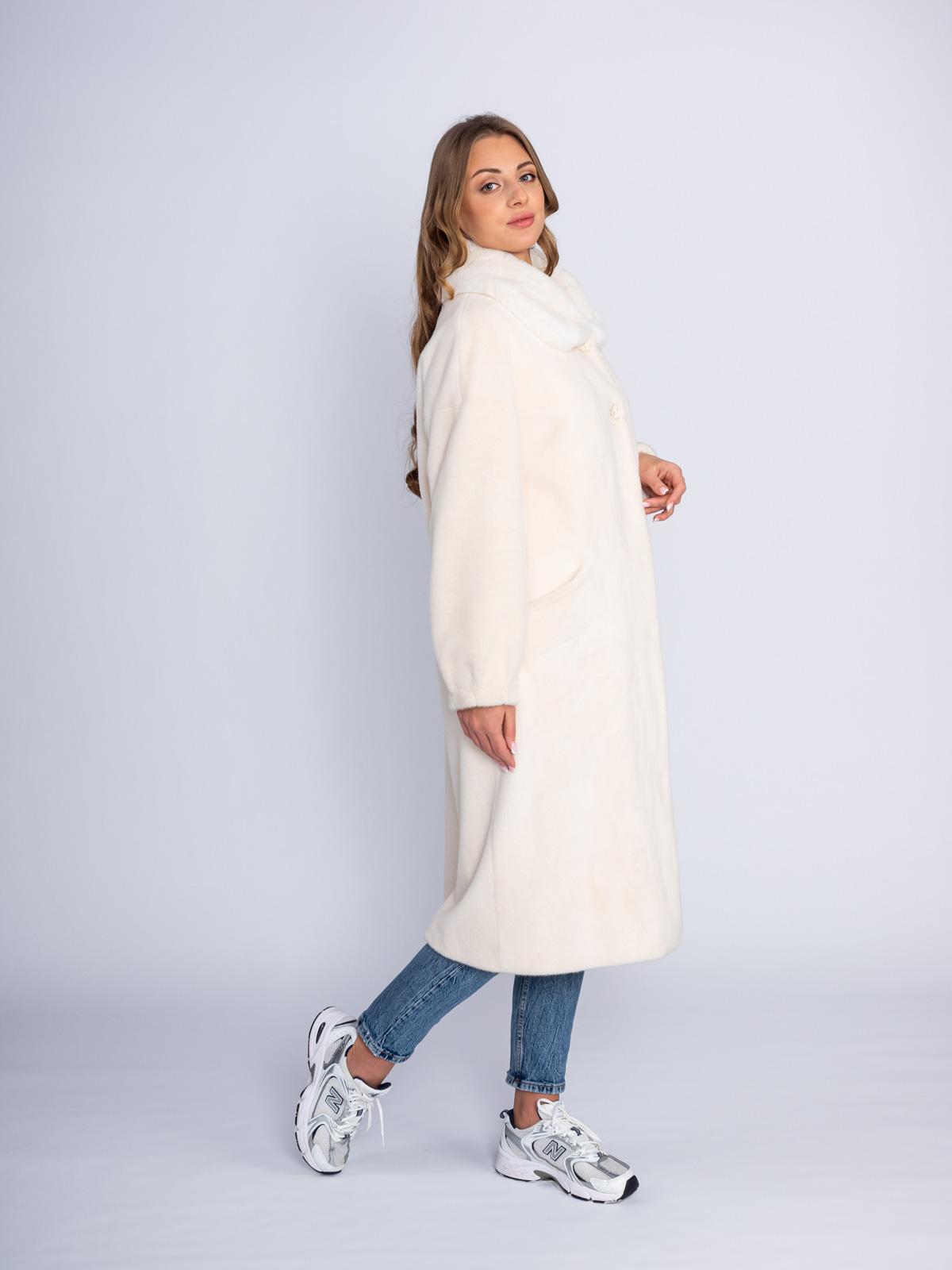 Шуба из эко-меха норки REBBEKA Q-582