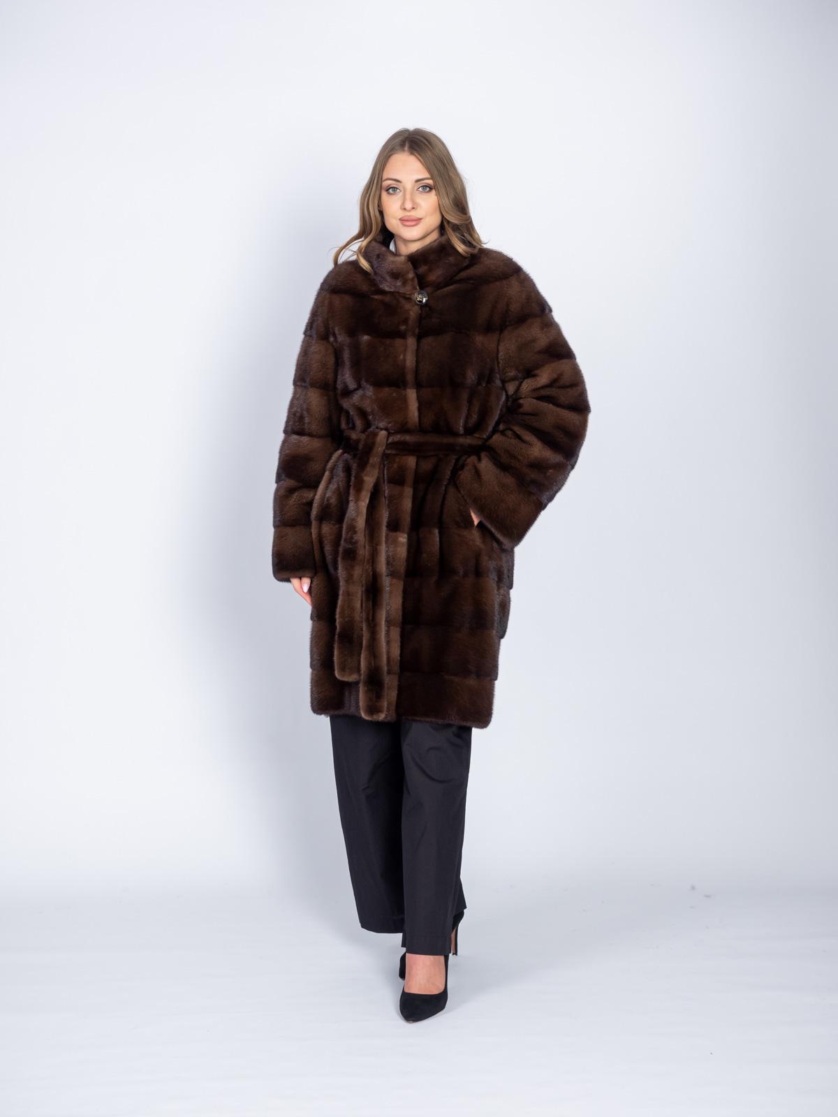 Шуба женская из меха норки Меха России 376-16
