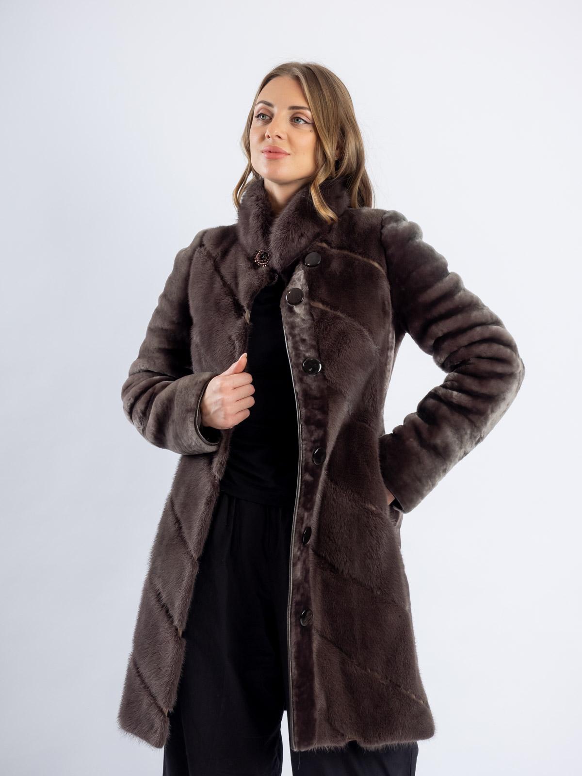 Шуба из меха овчины женская Roberto Rafio ГО-86