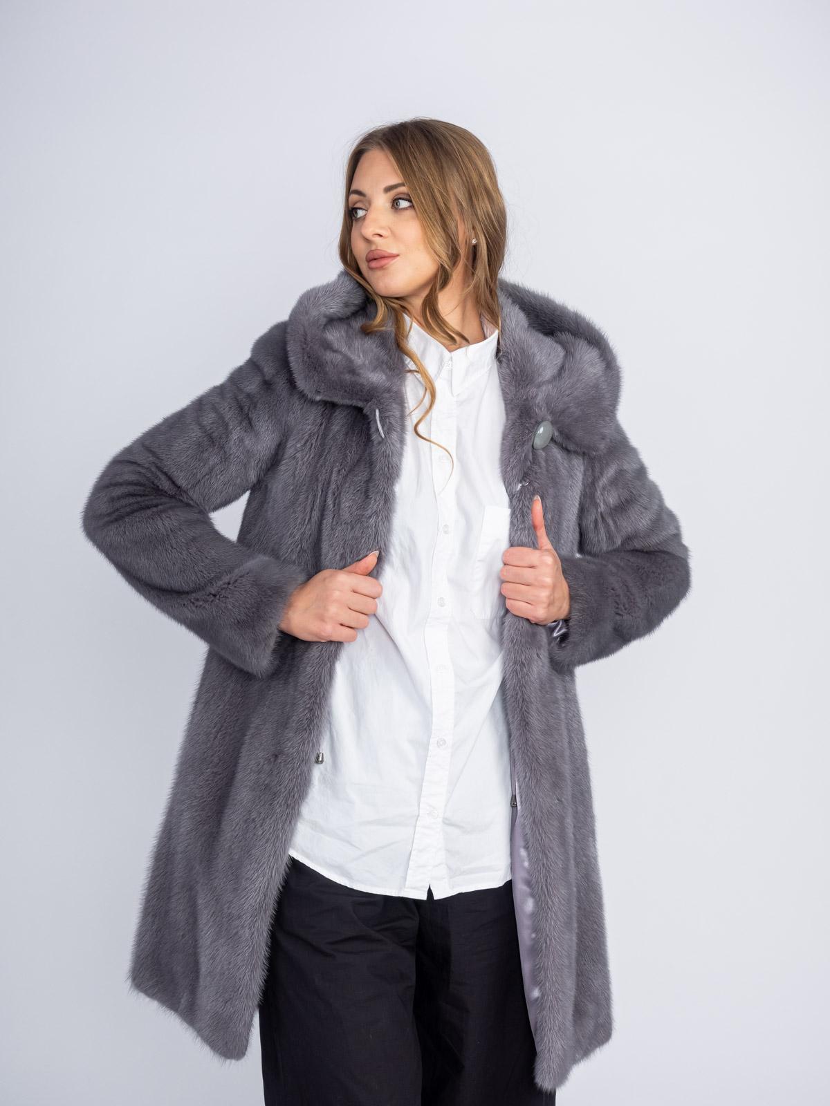 Шуба женская из меха норки Классика Балетка 