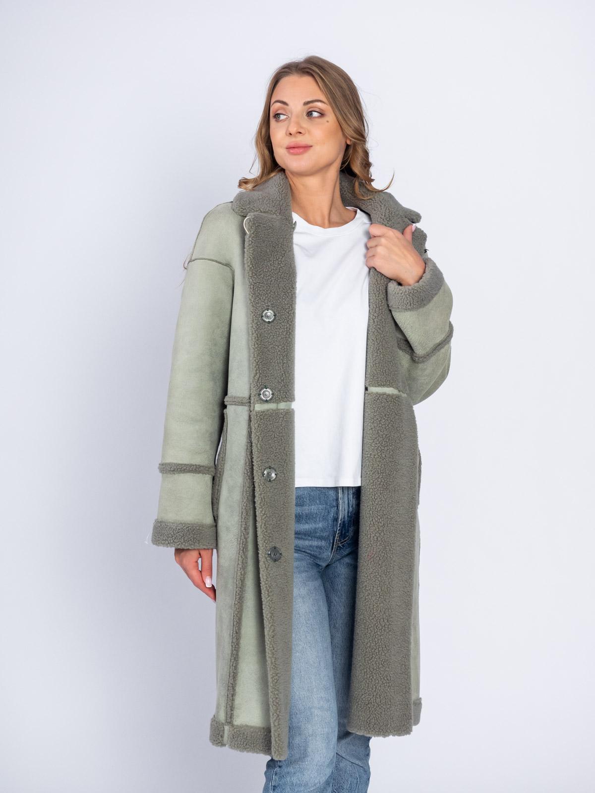 Шуба двусторонняя из эко-меха Simakhov SM49