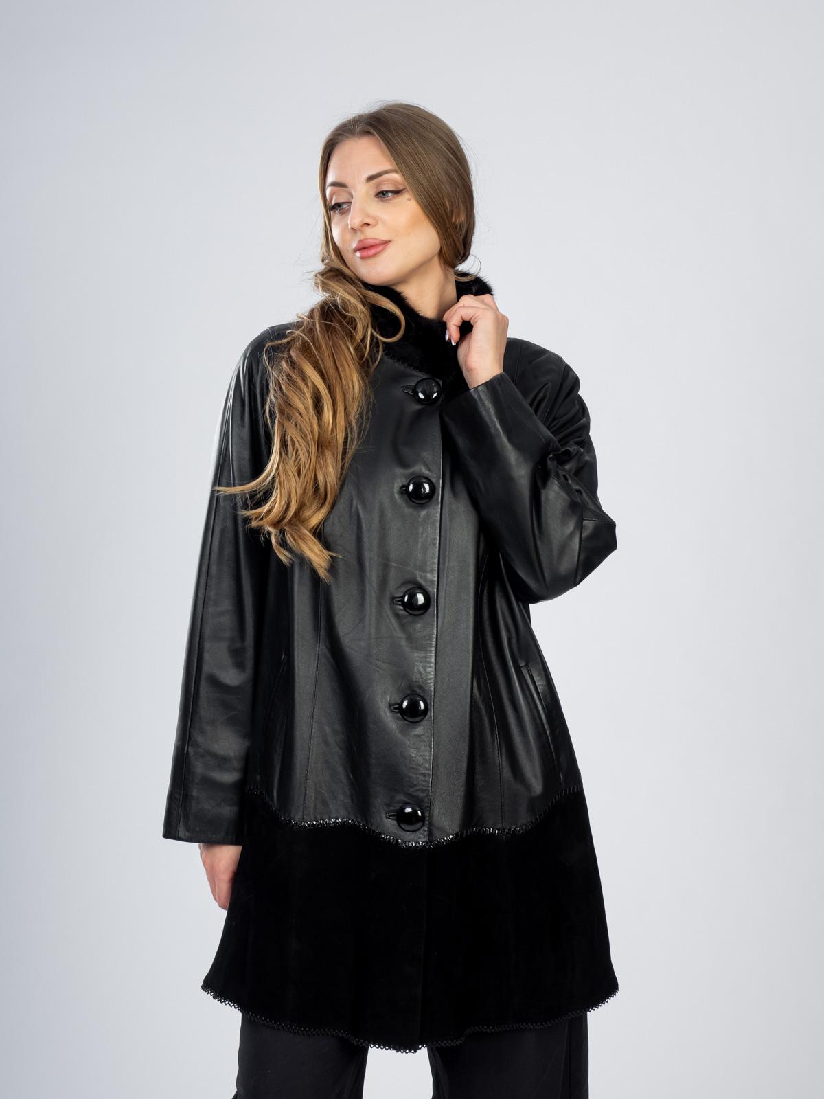 Плащ женский из натуральной кожи LINDI WEST 1722-90