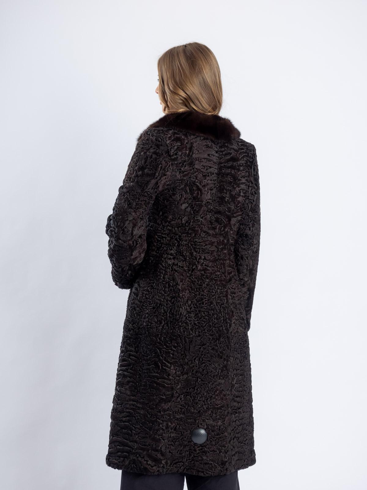 Шуба из меха каракуля Белка 9164А