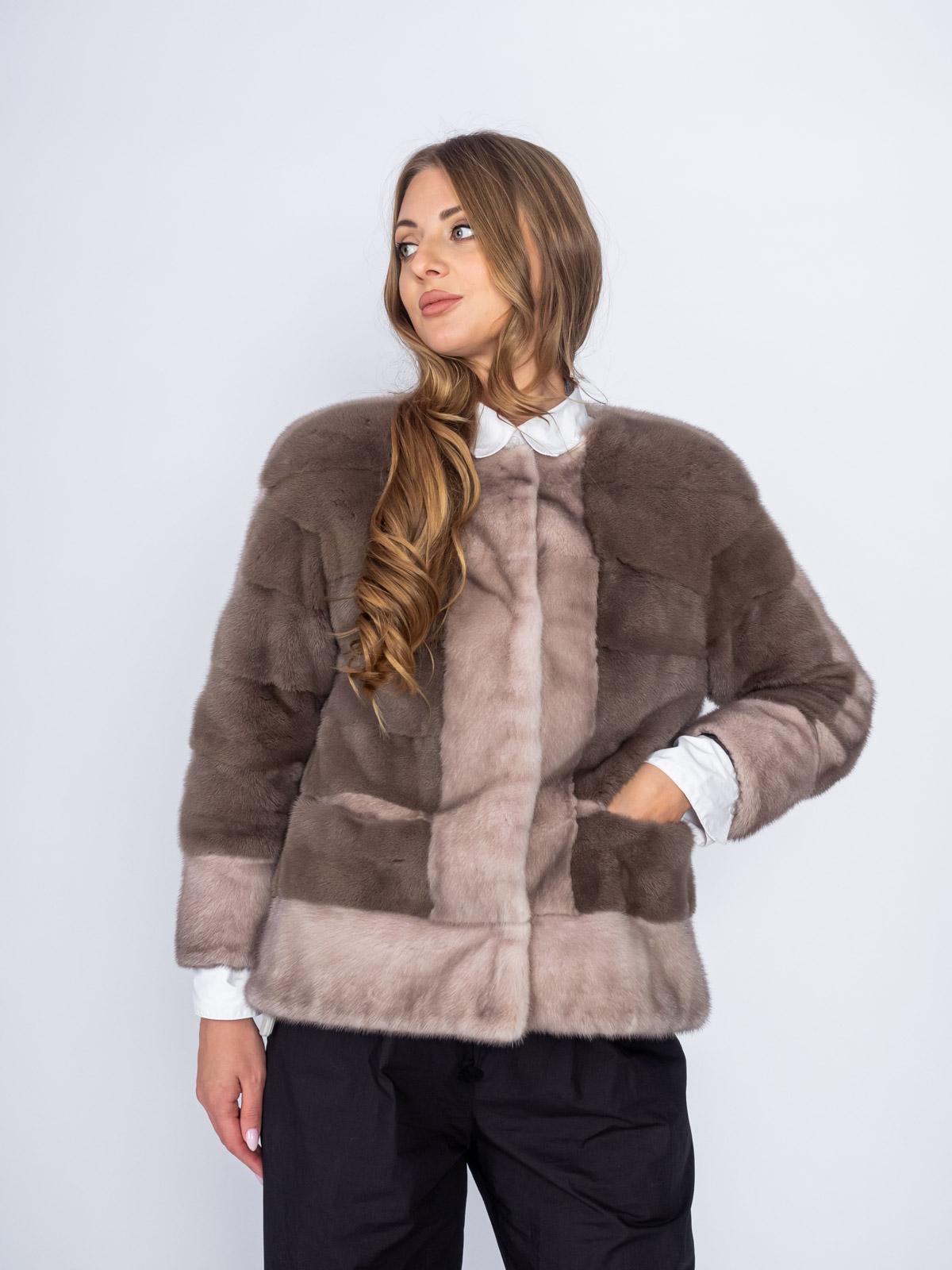 Шуба норковая Меха России Поперечка 