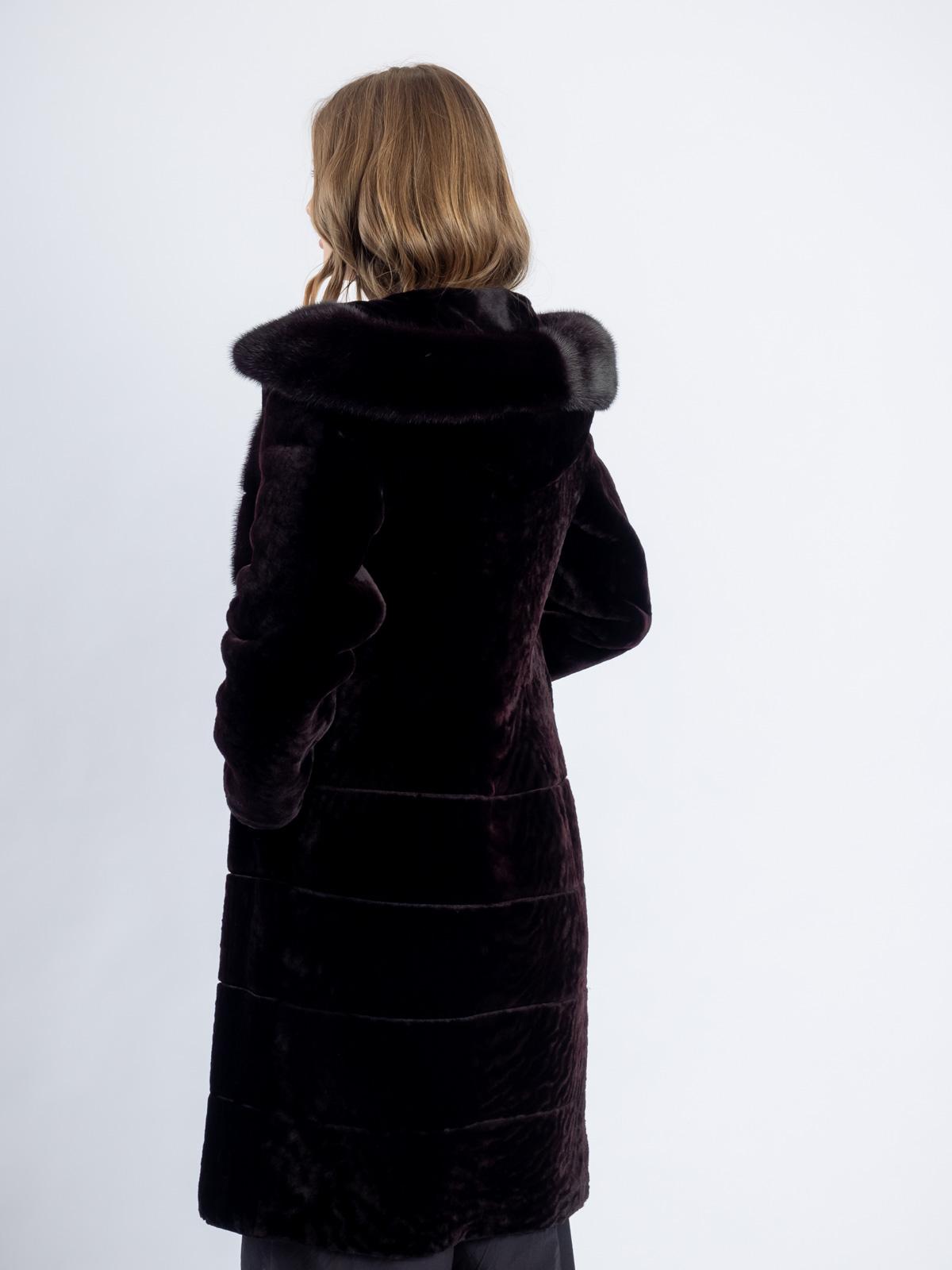 Шуба из меха овчины МиРель 724-М