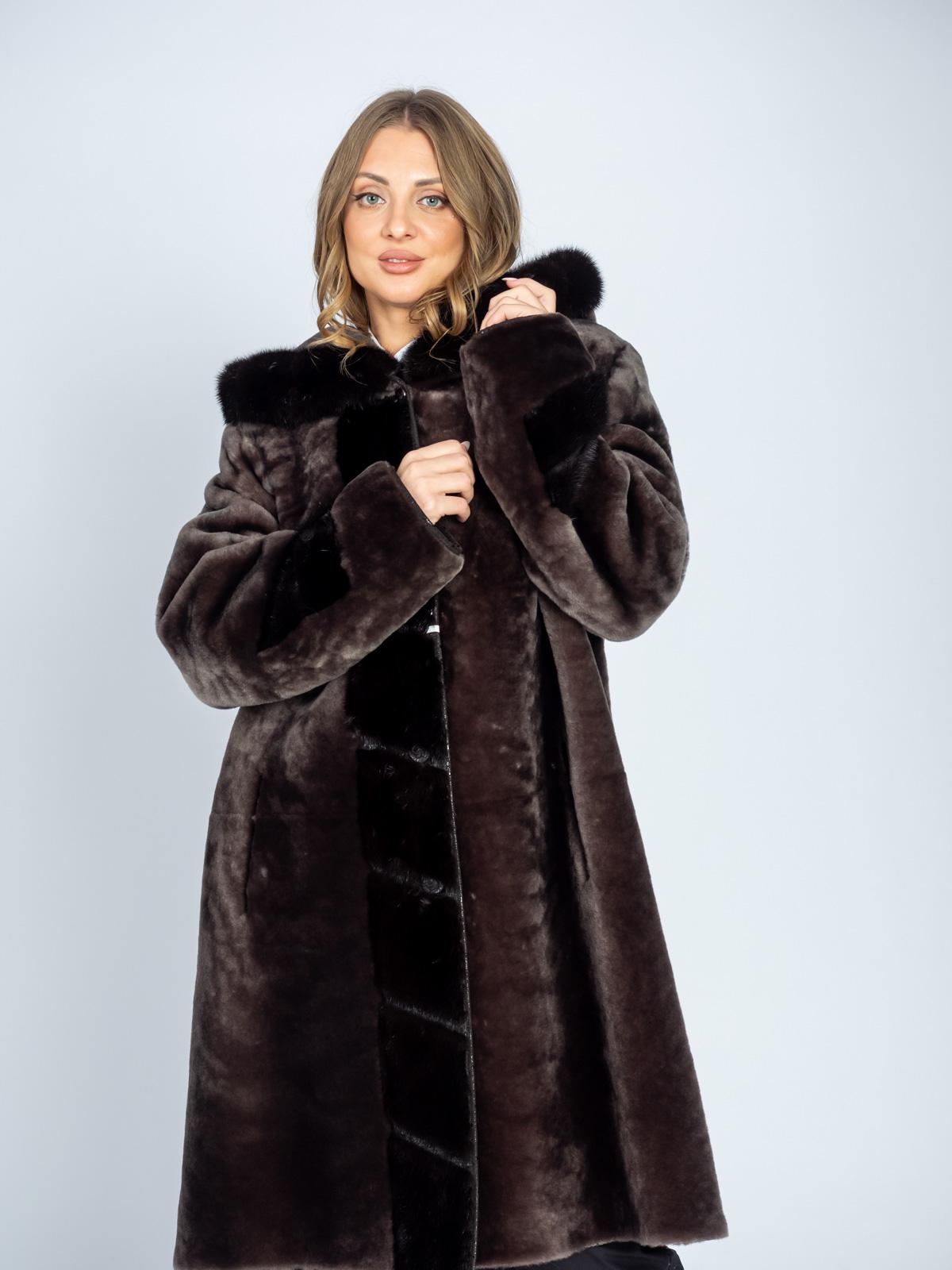 Шуба женская из меха овчины Bagira Queen M-223