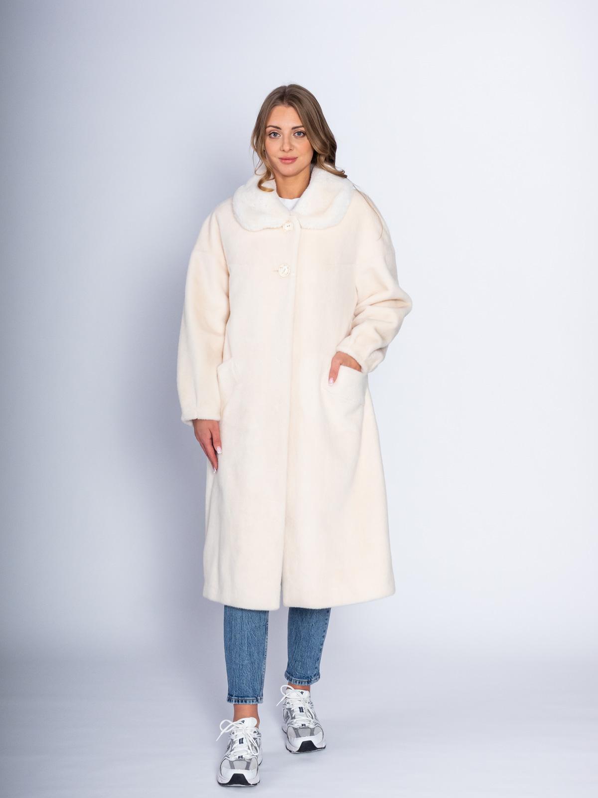 Шуба из эко-меха норки REBBEKA Q-582