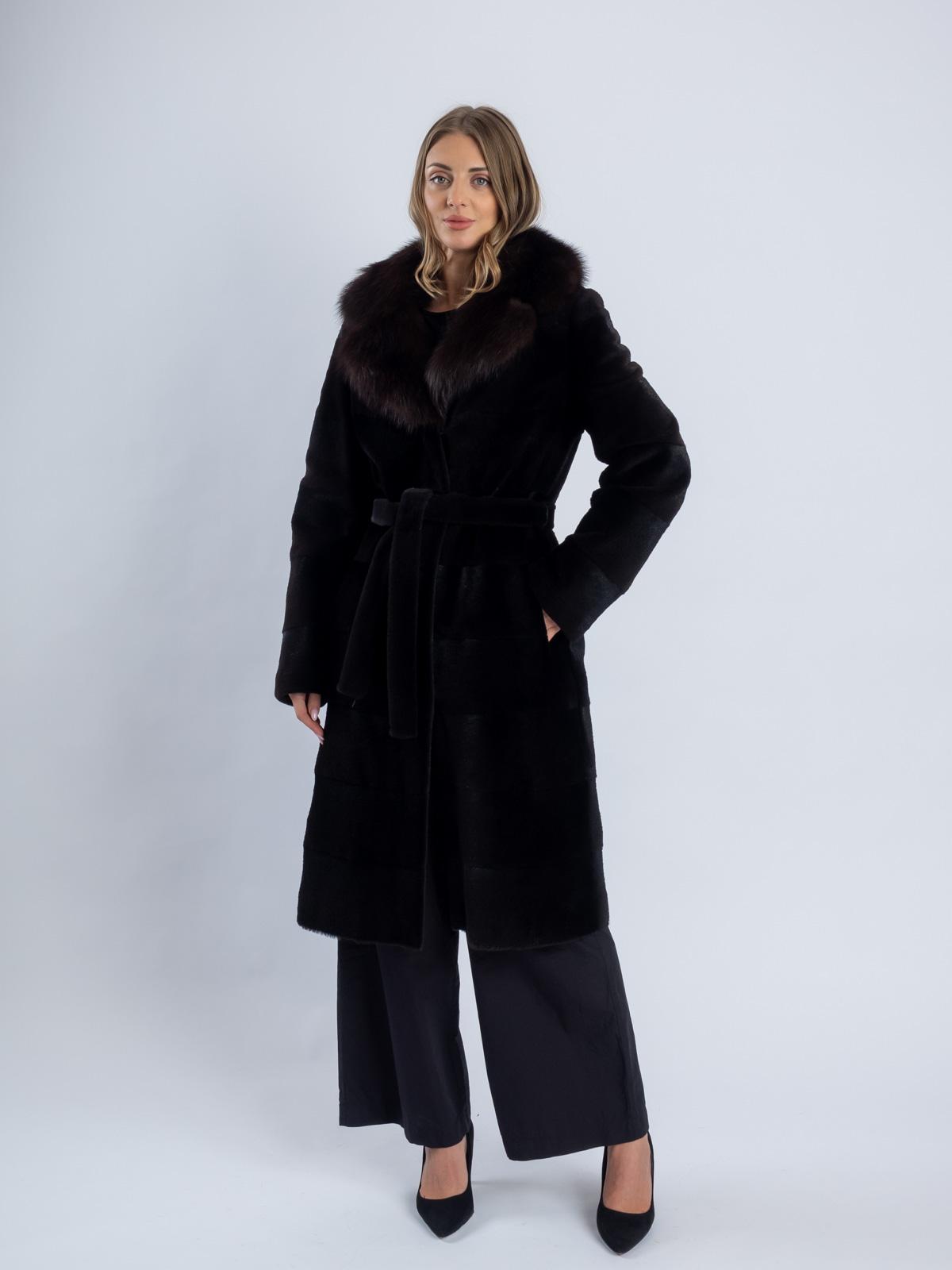 Шуба из меха нутрии женская Золотой Олимп Камила