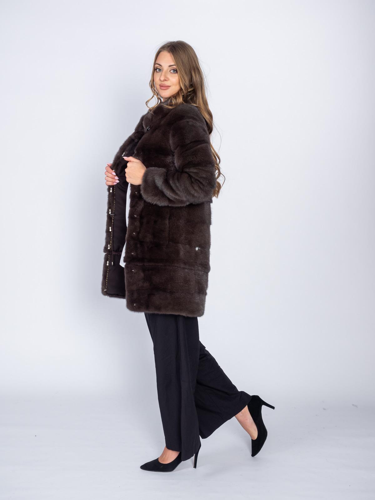 Шуба норковая женская Классика Поперечка Клс