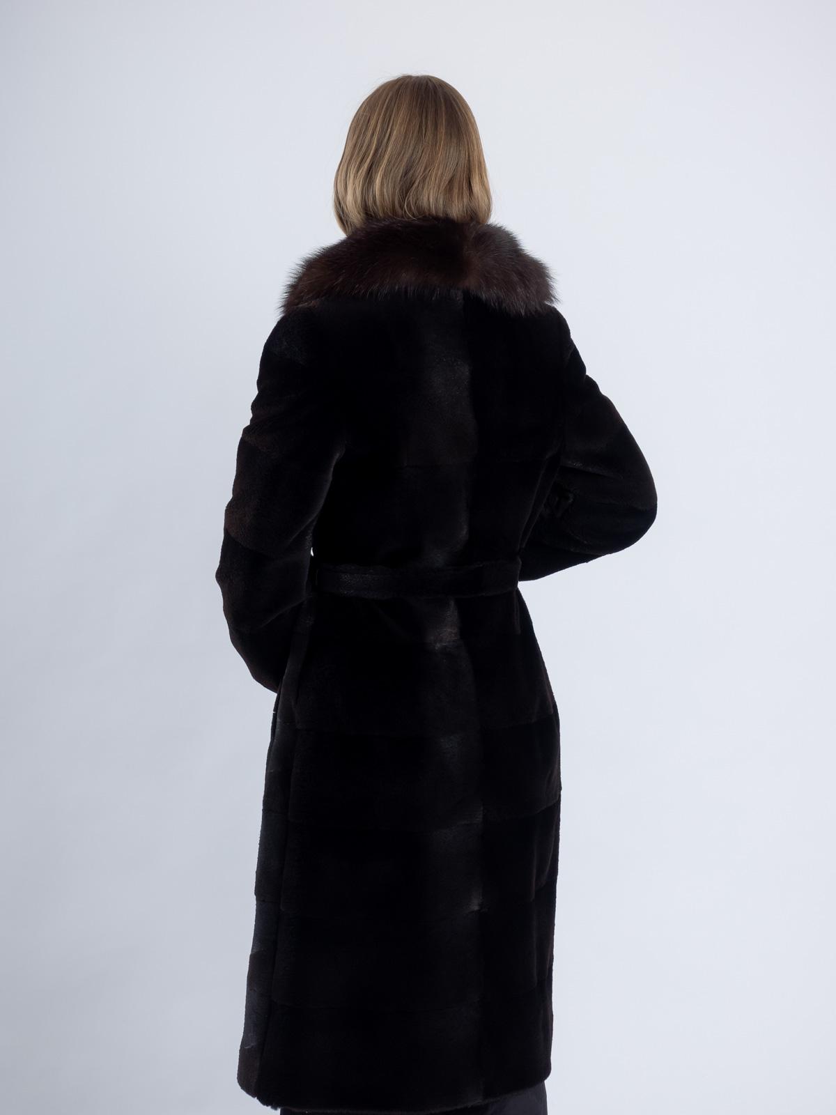 Шуба из меха нутрии женская Золотой Олимп Камила