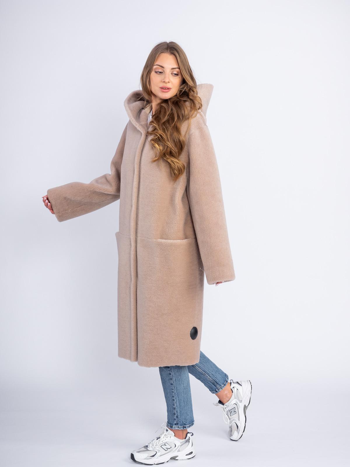 Шуба двусторонняя из эко-меха GRV Premium Furs M-2053/1