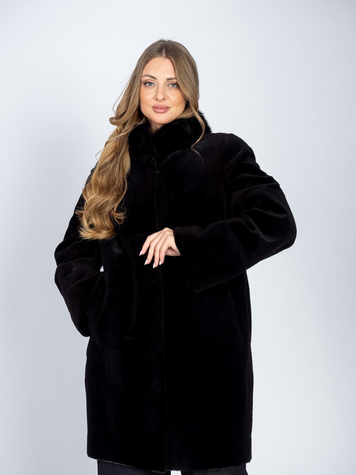 Шуба женская из меха нутрии Золотой Олимп Юлия