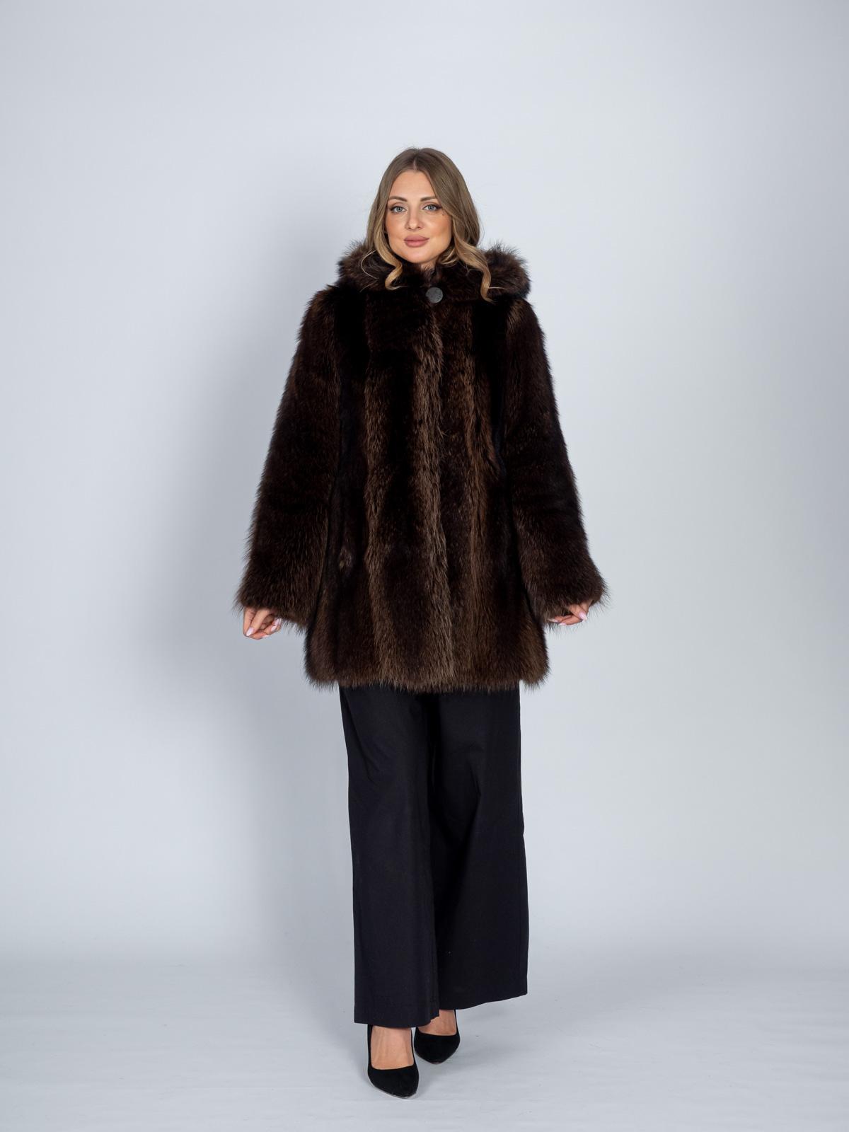 Шуба из меха енота Меха России 288-к