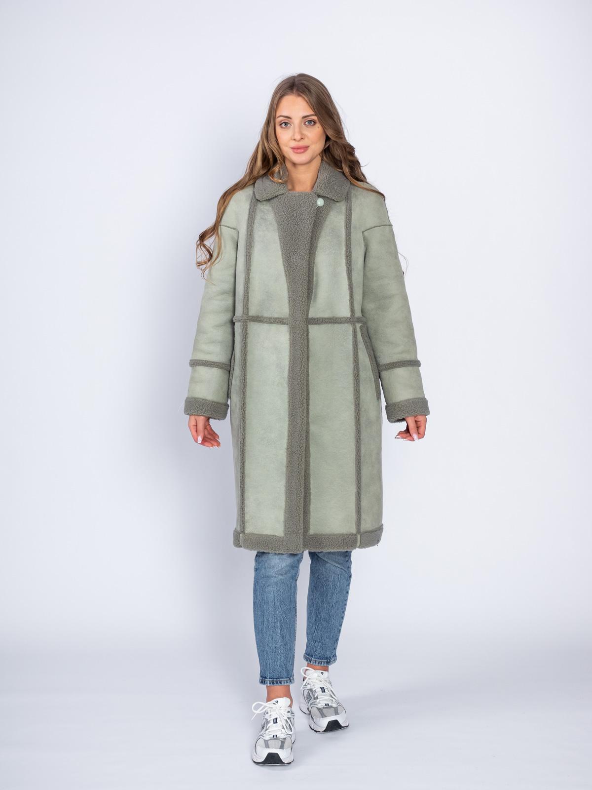 Шуба двусторонняя из эко-меха Simakhov SM49