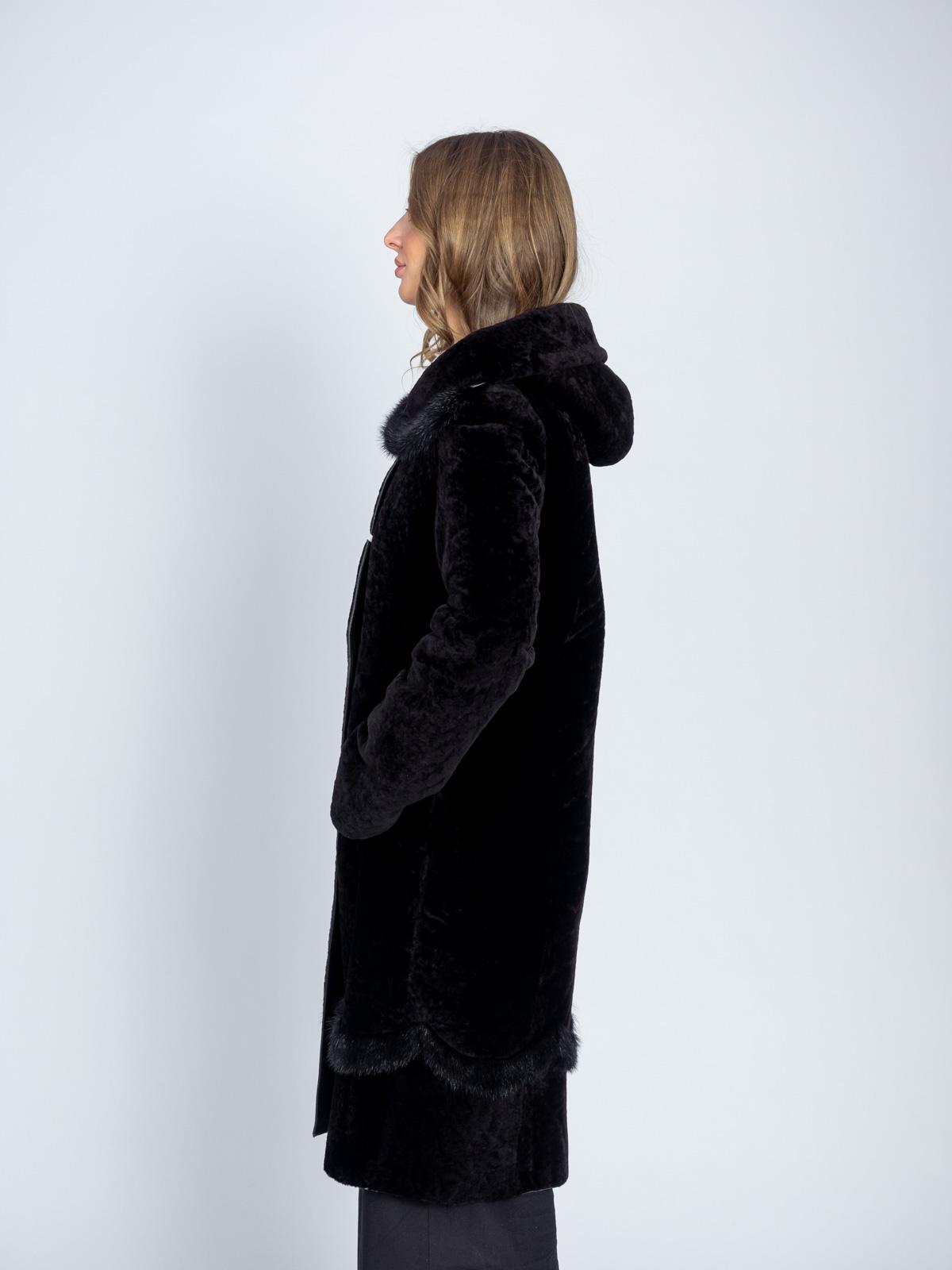 Шуба женская из меха овчины М-262