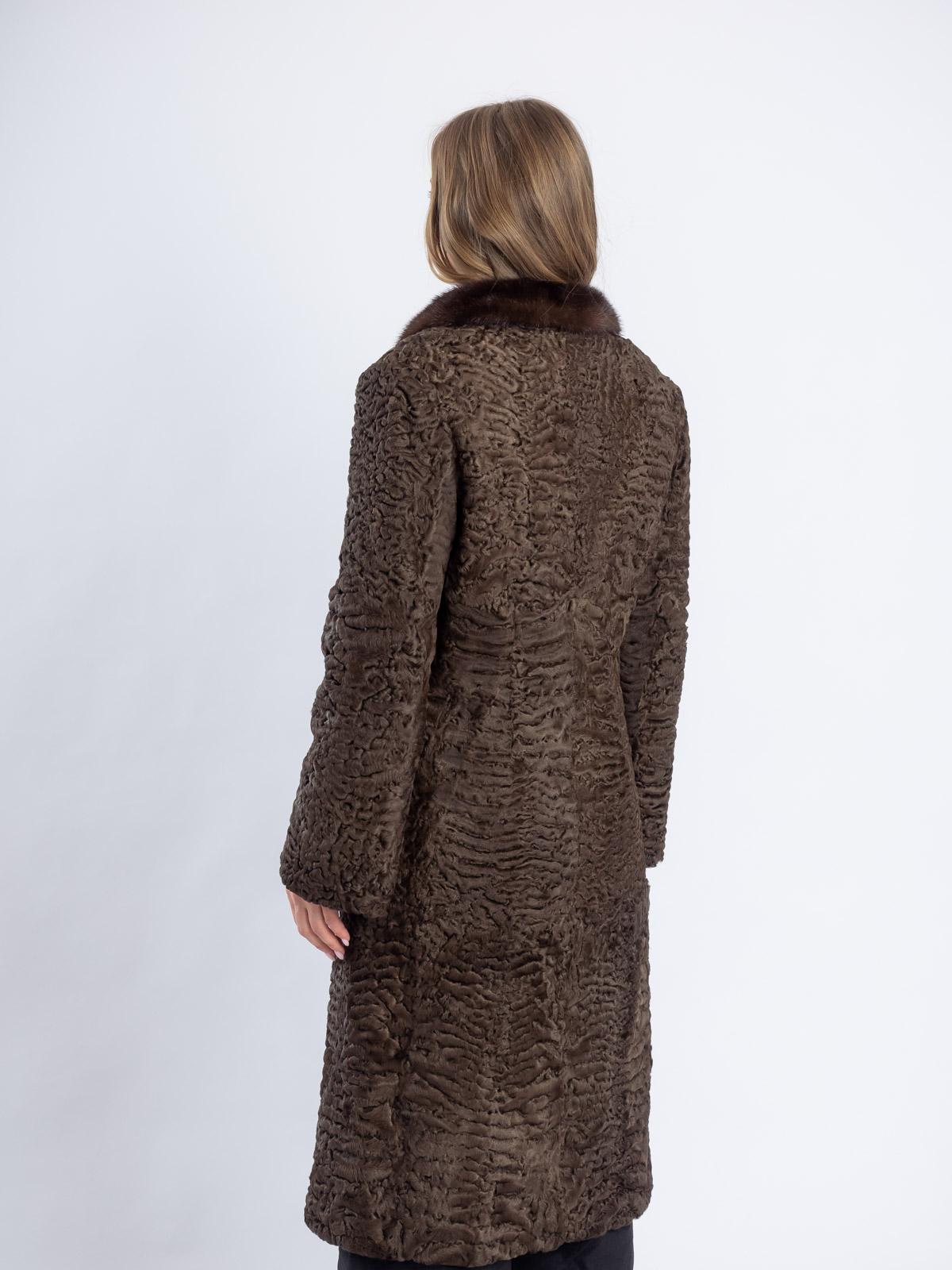 Пальто женское из меха каракуля Белка 9163