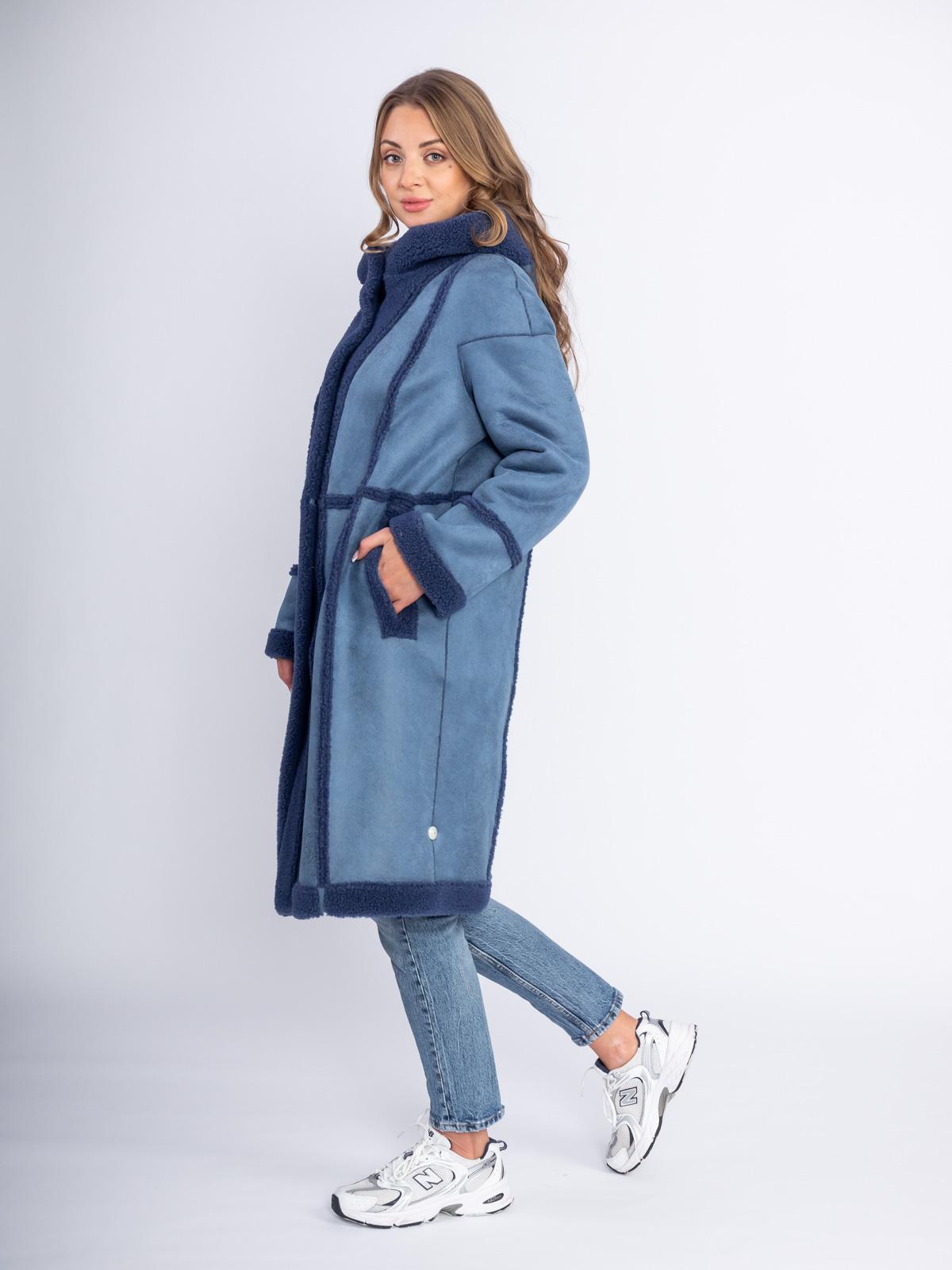 Шуба двусторонняя из эко-меха Simakhov SM49