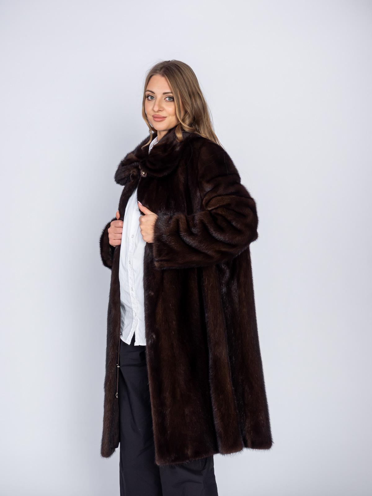 Шуба из меха норки Классика Свингер