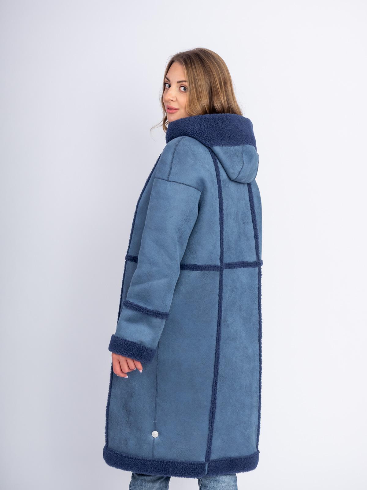 Шуба двусторонняя из эко-меха Simakhov SM49