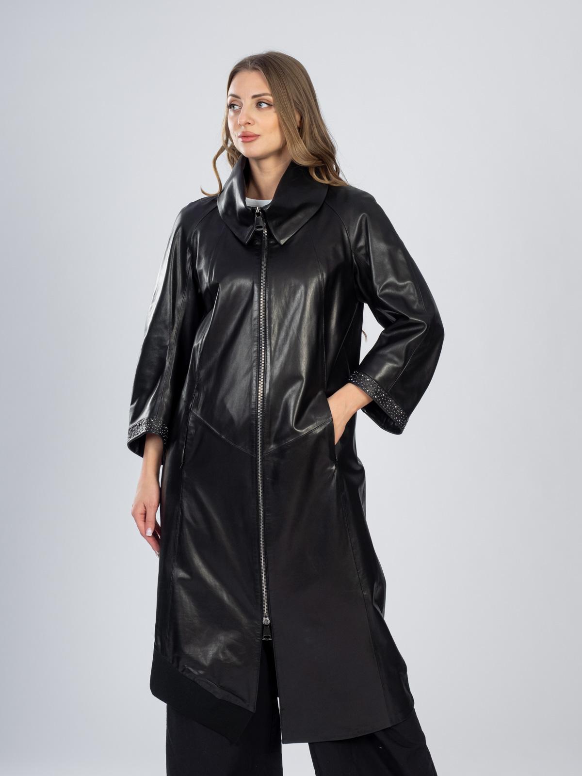 Плащ женский из натуральной кожи Rose Gialle 124