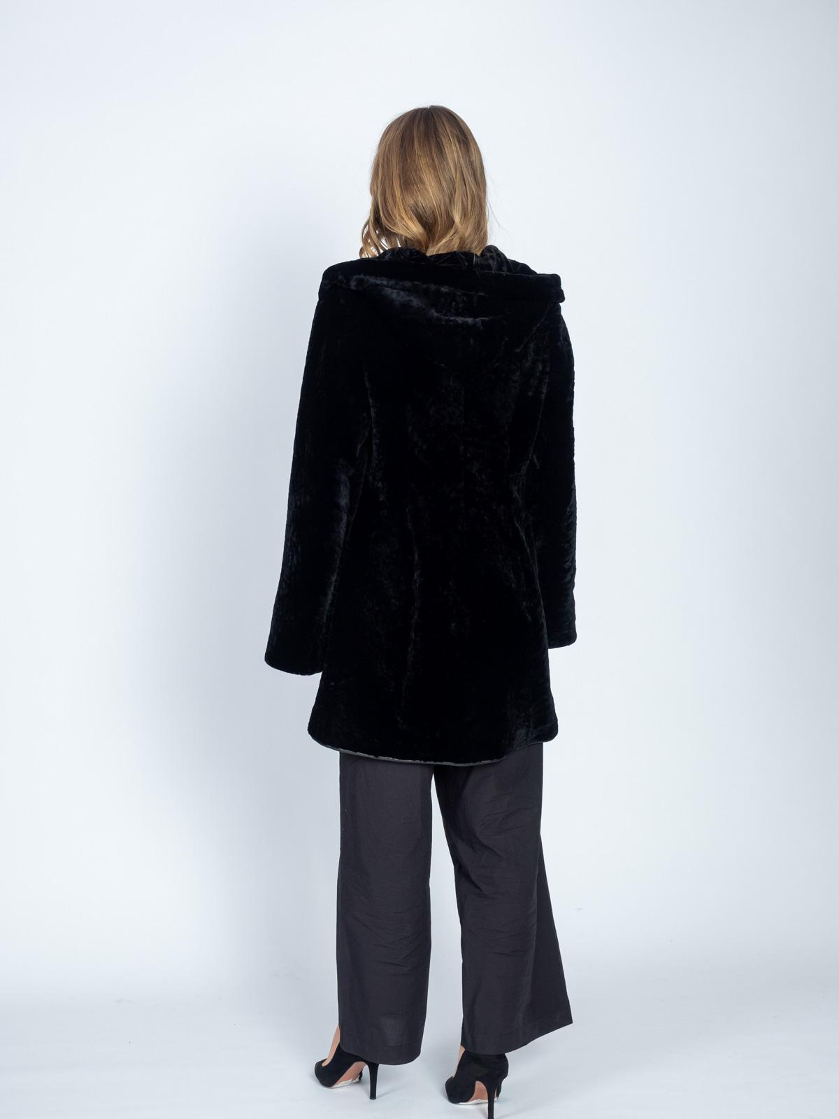 Шуба женская из меха овчины Н 90 