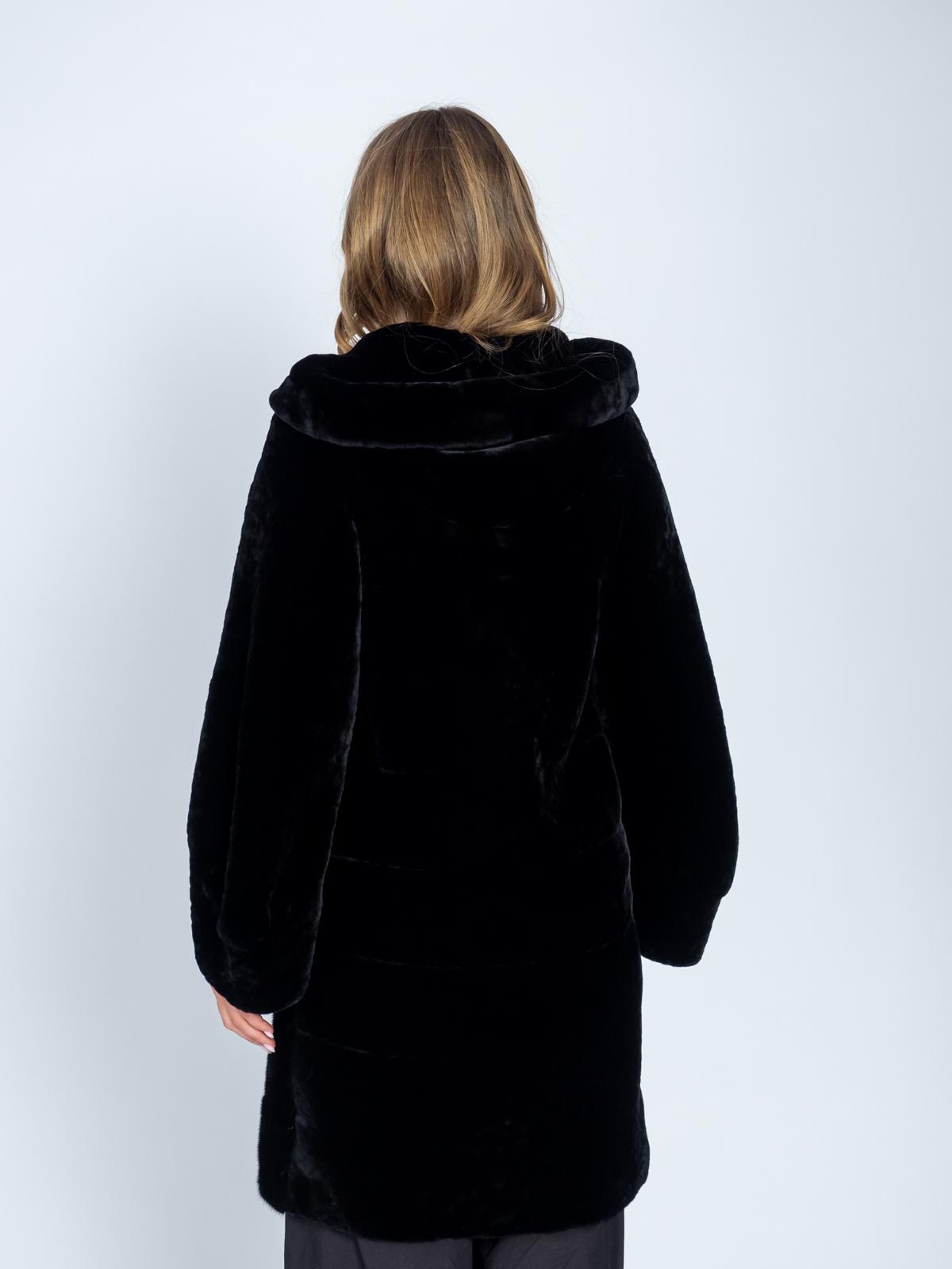 Шуба женская из меха овчины ADAM FURS Мариэтта