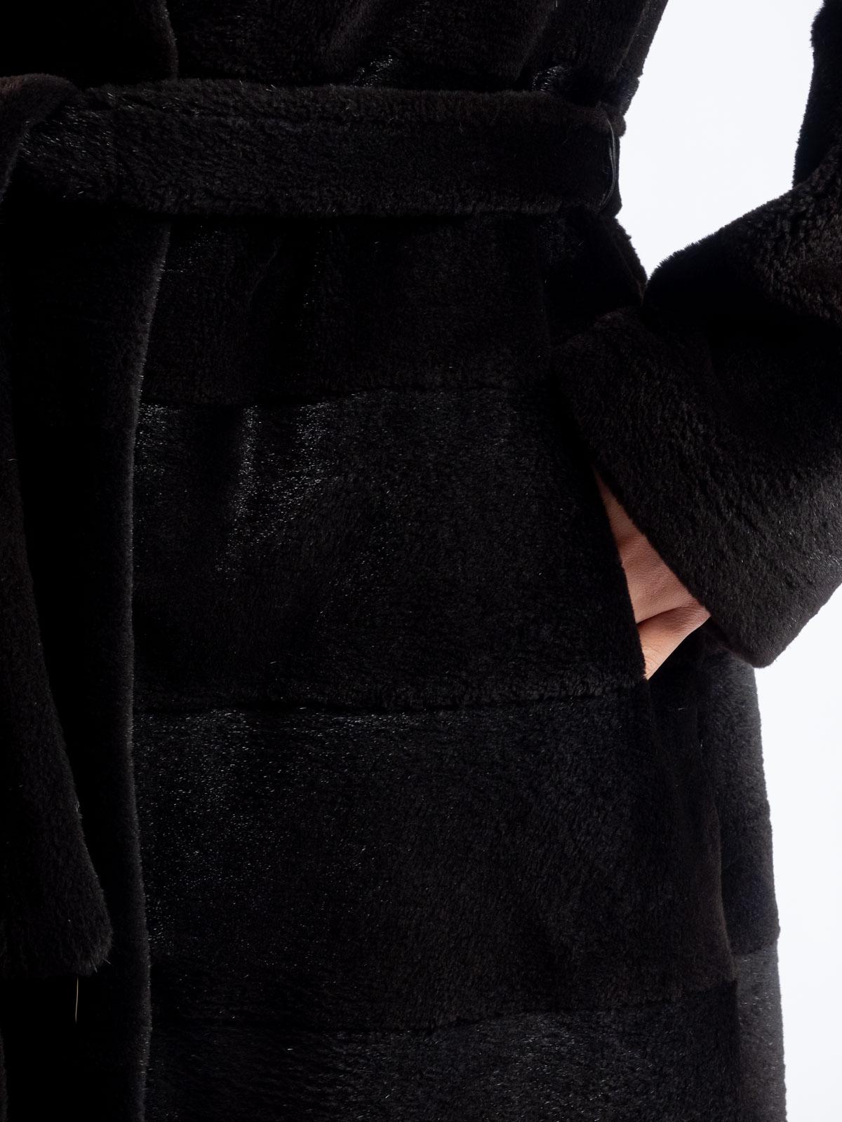 Шуба из меха нутрии женская Золотой Олимп Камила